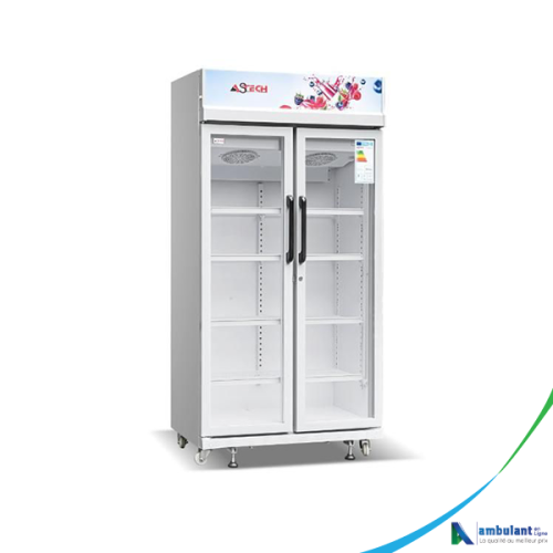 Réfrigerateur Vitrine ASTECH 2 portes 590 litres FV590