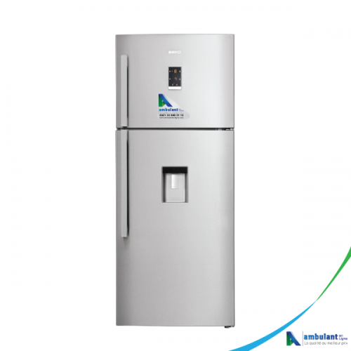 Réfrigérateur NO FROST 2 portes BEKO DN 156720DX 520 Litres Distributeur d'eau A+ inox