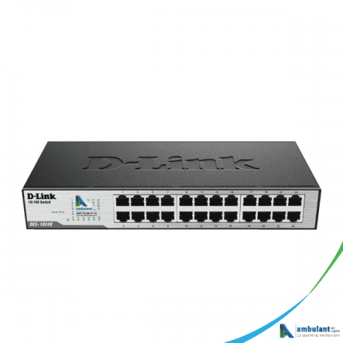 Switch D link DES‑1024D 24 ports 10/100 Mbps racable