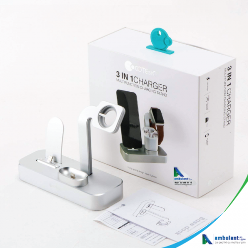 Chargeur sans fil DOCK 3 IN 1